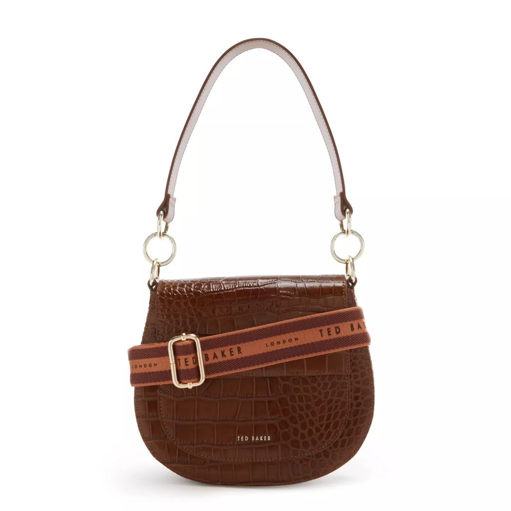 Crossbody Bags - Ted Baker Darsila Braune Leder Schultertasche TB27 - brown - Crossbody Bags for ladies