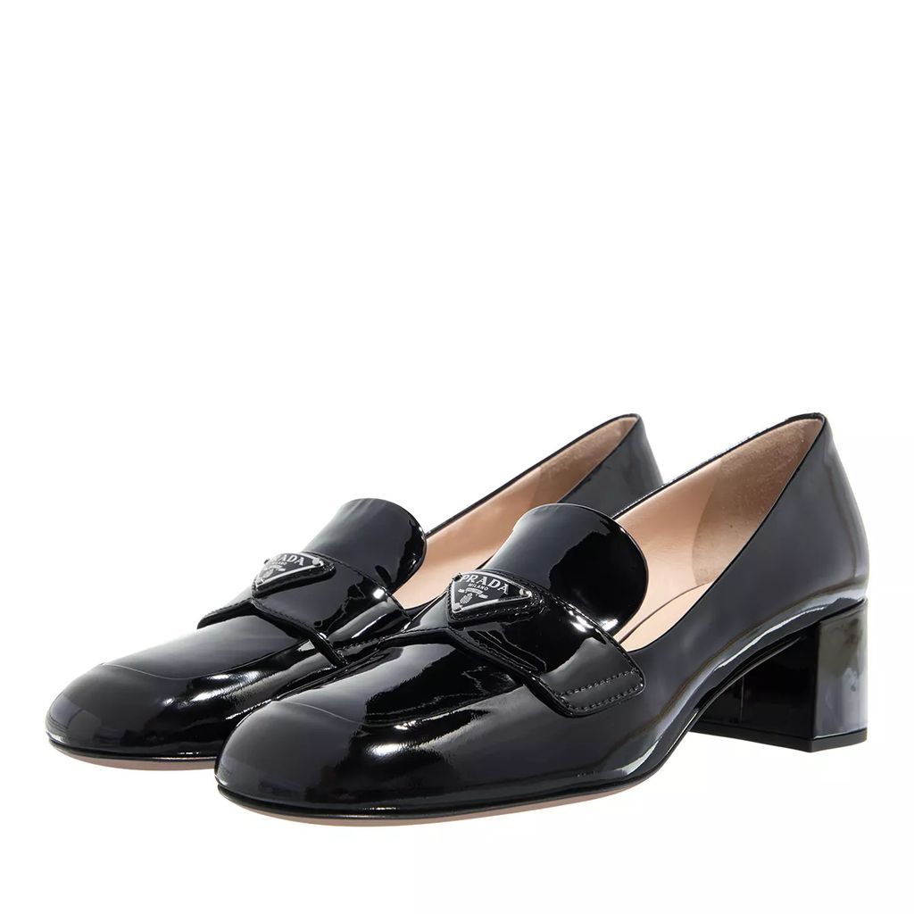 Loafers & Ballet Pumps - Loafer With Triangle Logo - black - Loafers & Ballet Pumps for ladies