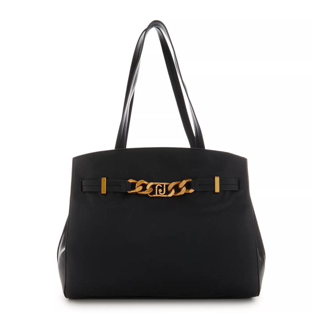 Shopping Bags - Liu Jo Amandua Schwarze Shopper AF3144E0027-22222 - black - Shopping Bags for ladies