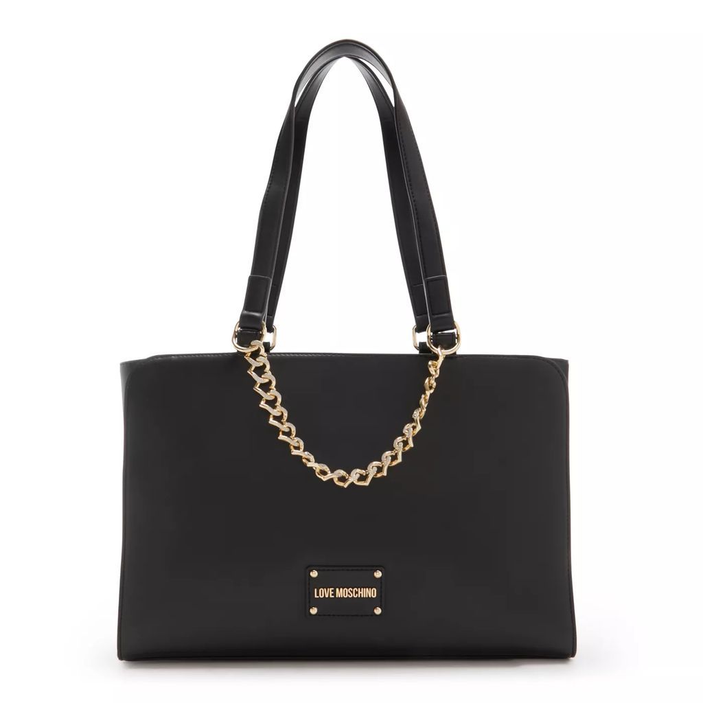 Shopping Bags - Love Moschino Schwarze Shopper JC4127PP1ILN100A - black - Shopping Bags for ladies