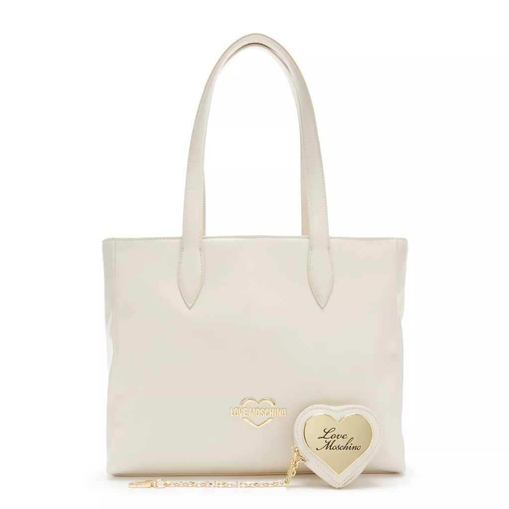 Shopping Bags - Love Moschino Weiße Shopper JC4082PP1HLD0110 - white - Shopping Bags for ladies