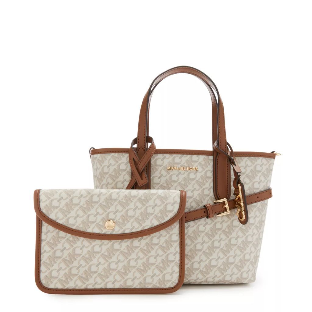 Shopping Bags - Michael Kors Eliza Weiße Shopper 30R4GZAT0B-099 - white - Shopping Bags for ladies