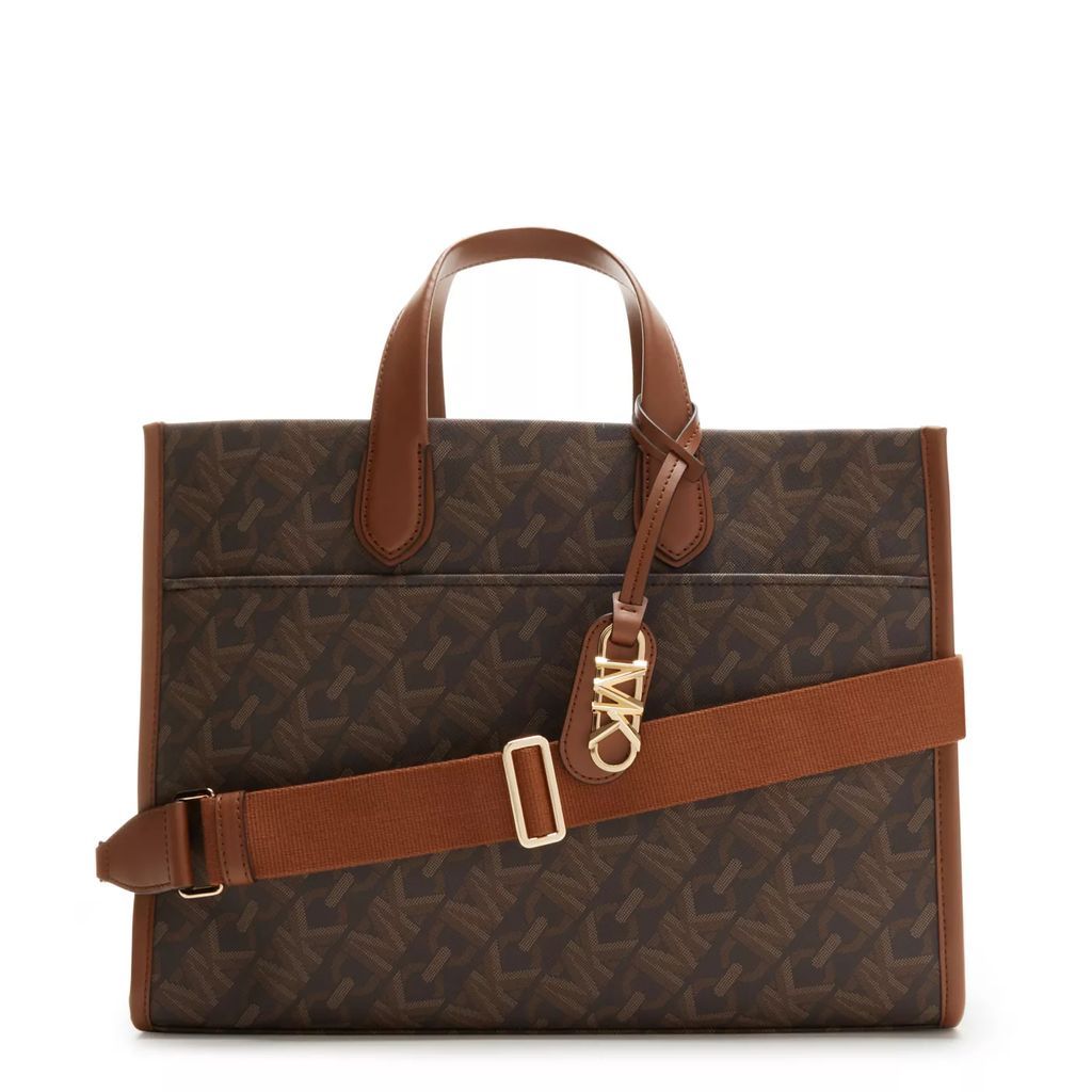 Shopping Bags - Michael Kors Gigi Bruine Shopper 30H3G3GT3B-227 - brown - Shopping Bags for ladies