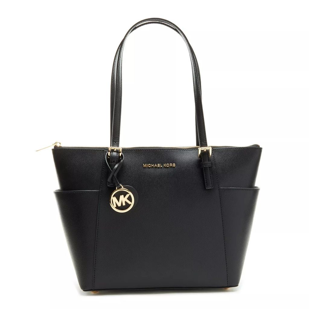 Shopping Bags - Michael Kors Jet Set Schwarze Leder Shopper 30F2GT - black - Shopping Bags for ladies