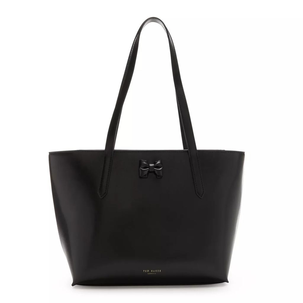 Shopping Bags - Ted Baker Beanne Schwarze Leder Shopper TB273995B - black - Shopping Bags for ladies
