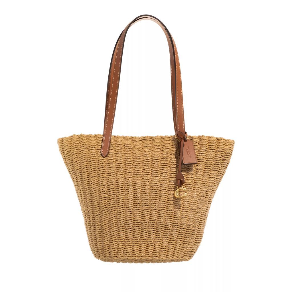 Shopping Bags - Small Straw Tote - beige - Shopping Bags for ladies