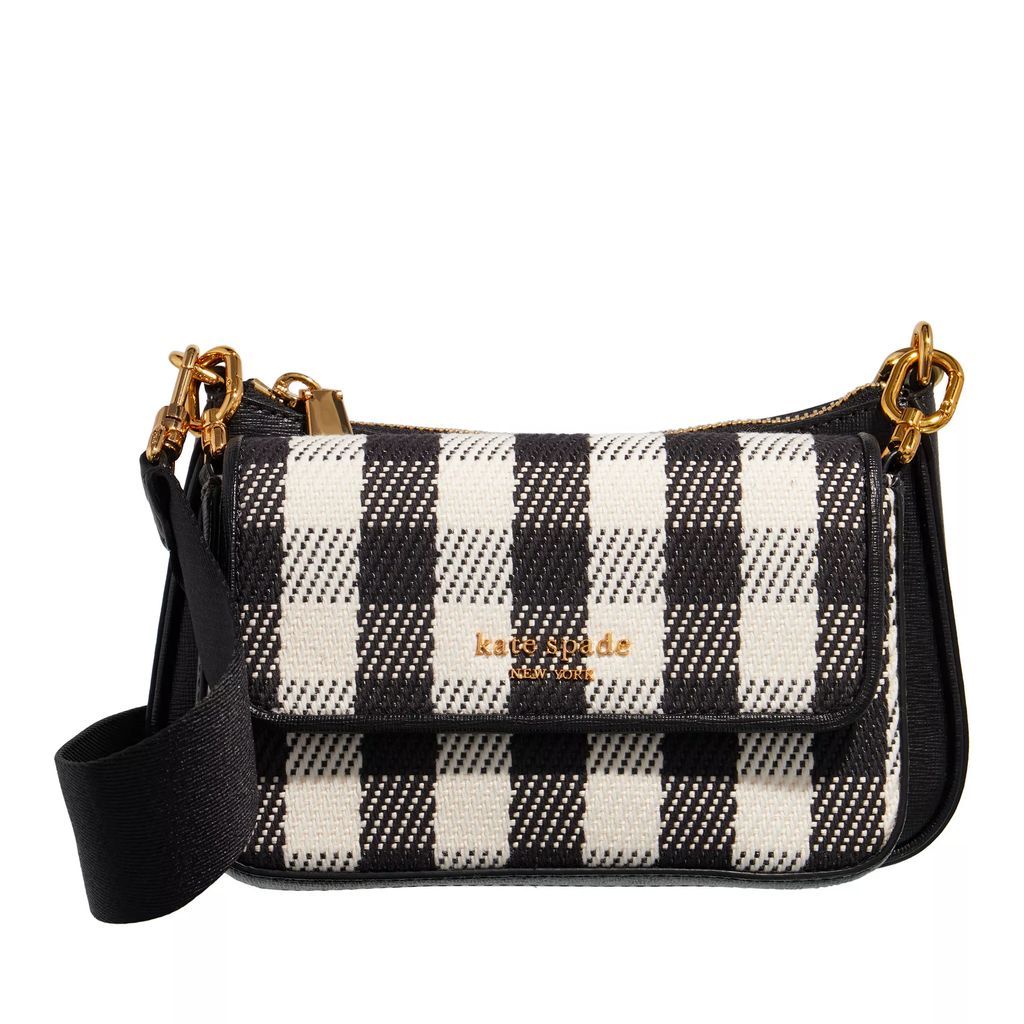 Crossbody Bags - Double Up Gingham Field Fabric - black - Crossbody Bags for ladies