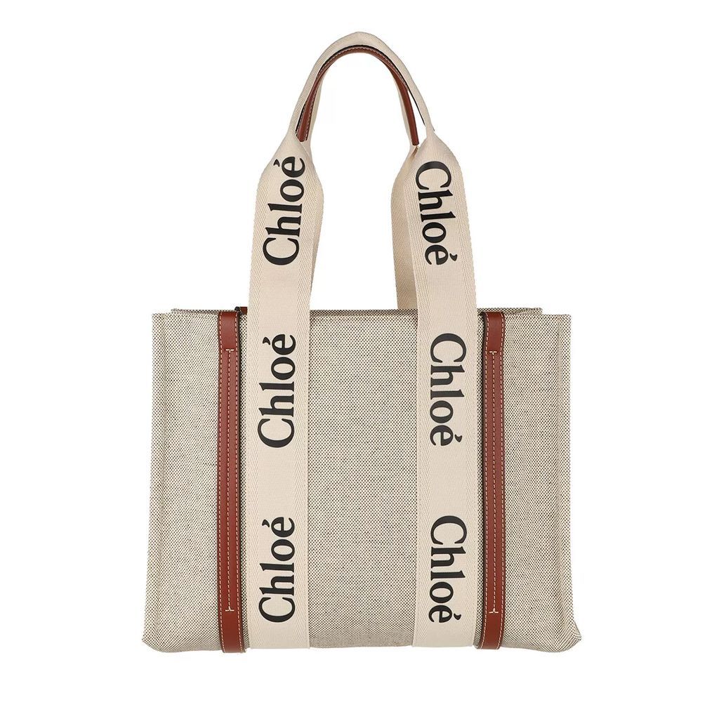 Shopping Bags - Medium Woody Shopper Canvas - beige - Shopping Bags for ladies