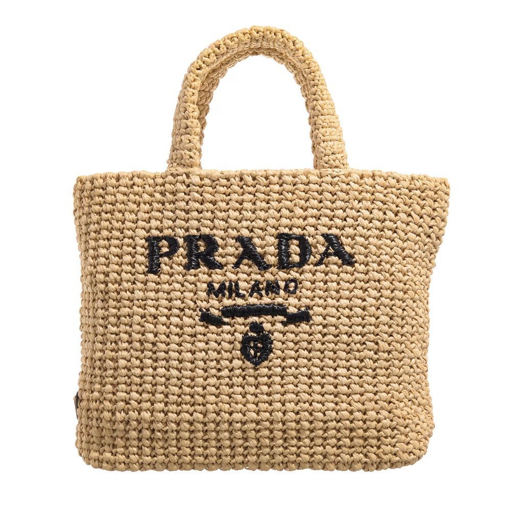 Tote Bags - Small Open Double Handle With Contrasting Logo Inl - beige - Tote Bags for ladies