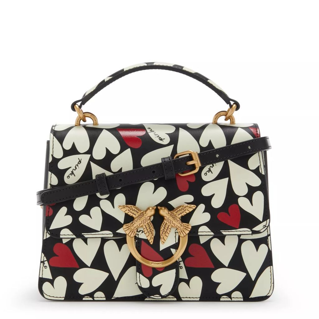 Crossbody Bags - Pinko Love One Meerfarbene Leder Handtasche 100071 - colorful - Crossbody Bags for ladies