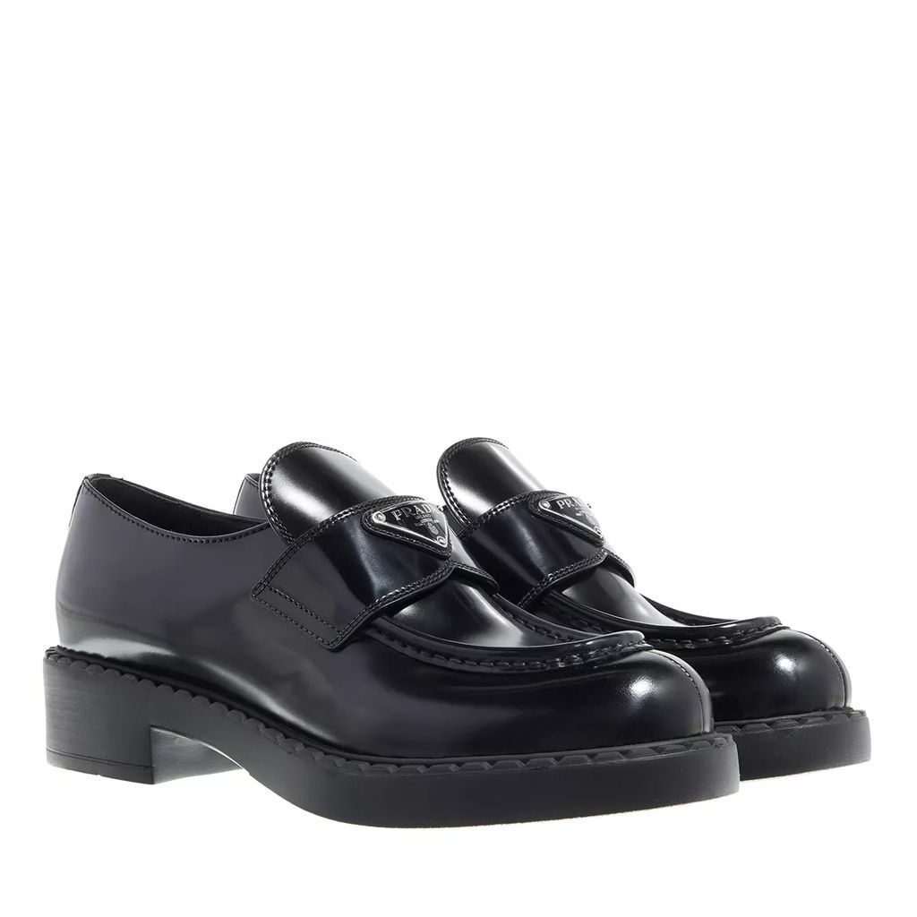 Loafers & Ballet Pumps - Brushed Leather Loafers - black - Loafers & Ballet Pumps for ladies