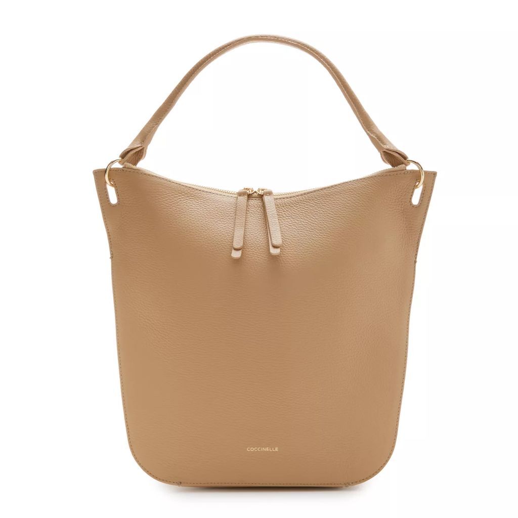 Crossbody Bags - Coccinelle Flare Beige Leder Handtasche E1Q2K13020 - beige - Crossbody Bags for ladies