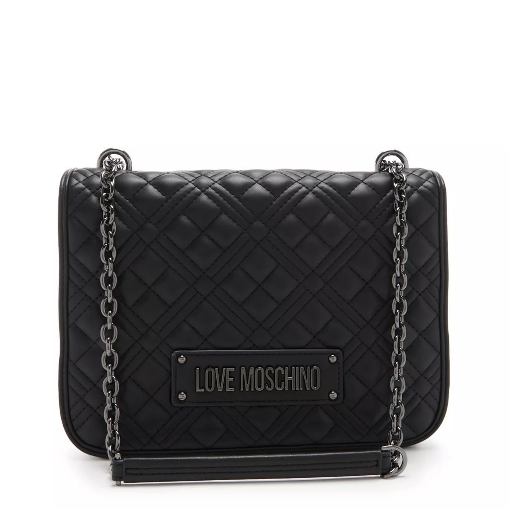 Crossbody Bags - Love Moschino Quilted Bag Schwarze Handtasche JC40 - black - Crossbody Bags for ladies