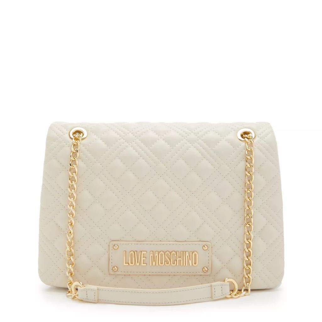 Crossbody Bags - Love Moschino Quilted Bag Weiße Handtasche JC4014P - white - Crossbody Bags for ladies