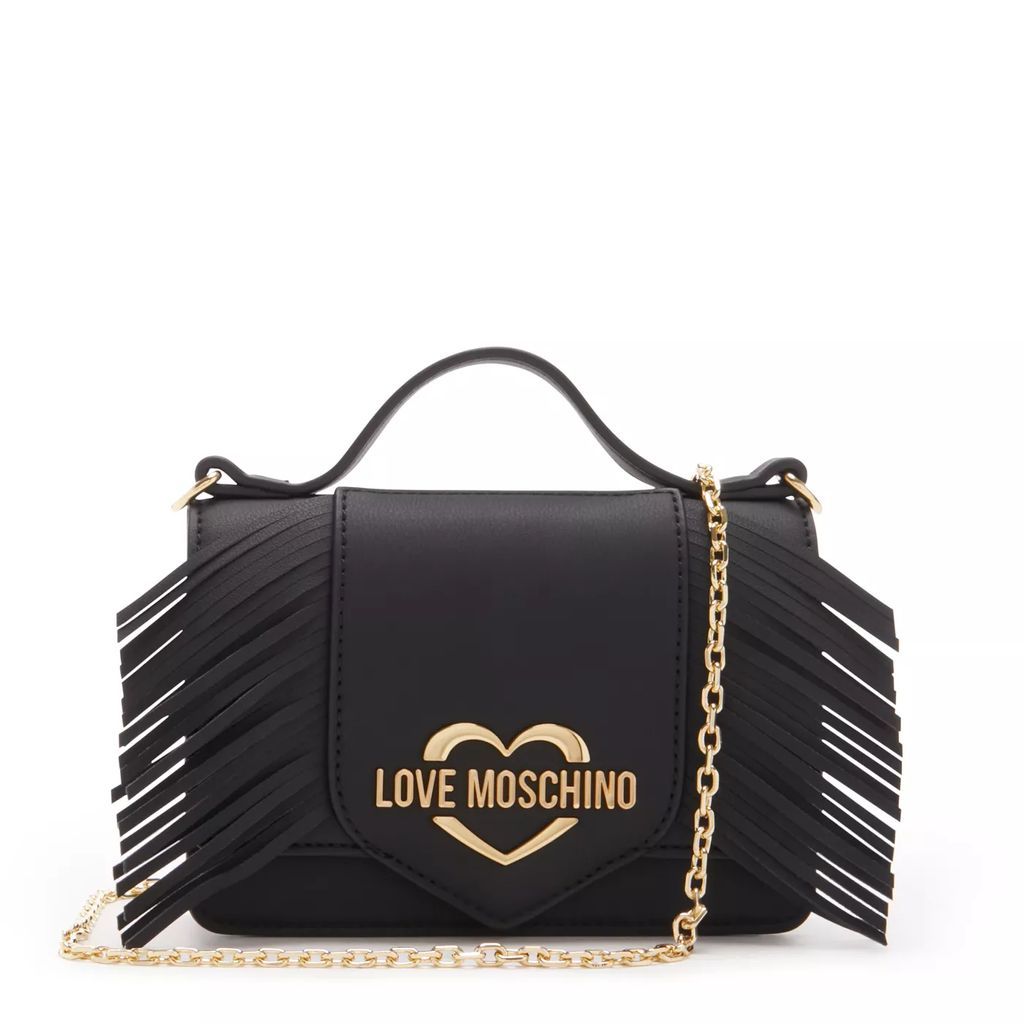 Crossbody Bags - Love Moschino GRS Frange Schwarze Handtasche JC420 - black - Crossbody Bags for ladies