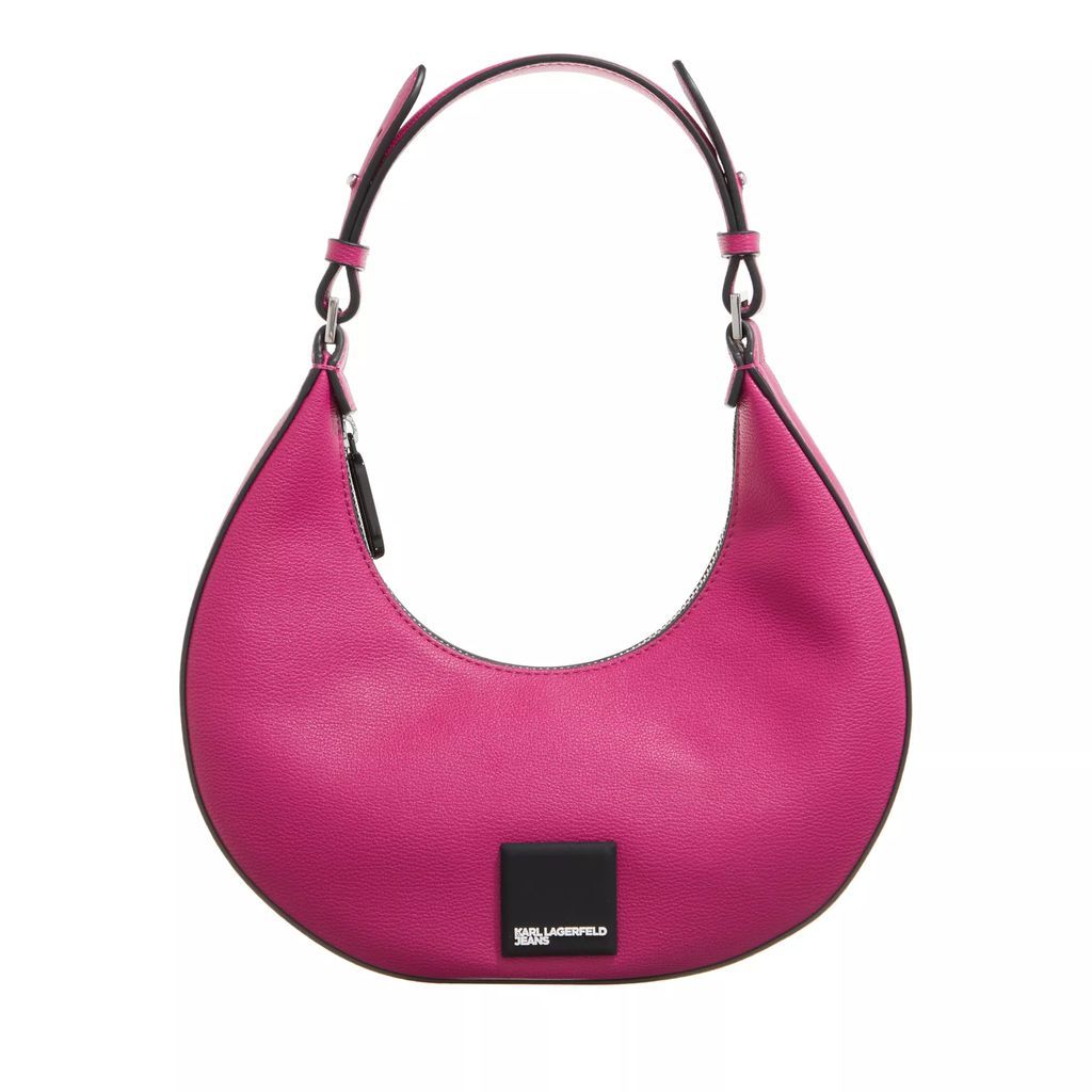 Hobo Bags - Tech Leather Small Half Moon - pink - Hobo Bags for ladies