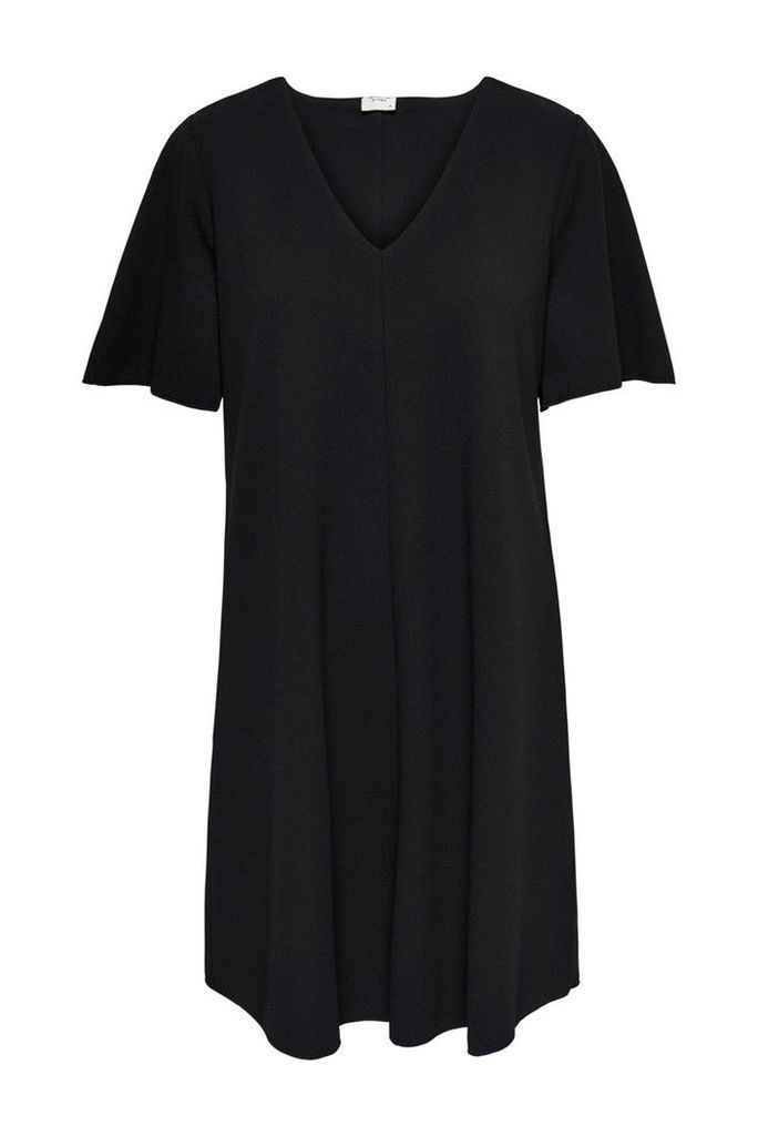 Womens JDY Short Sleeve Jersey Dress -  Black