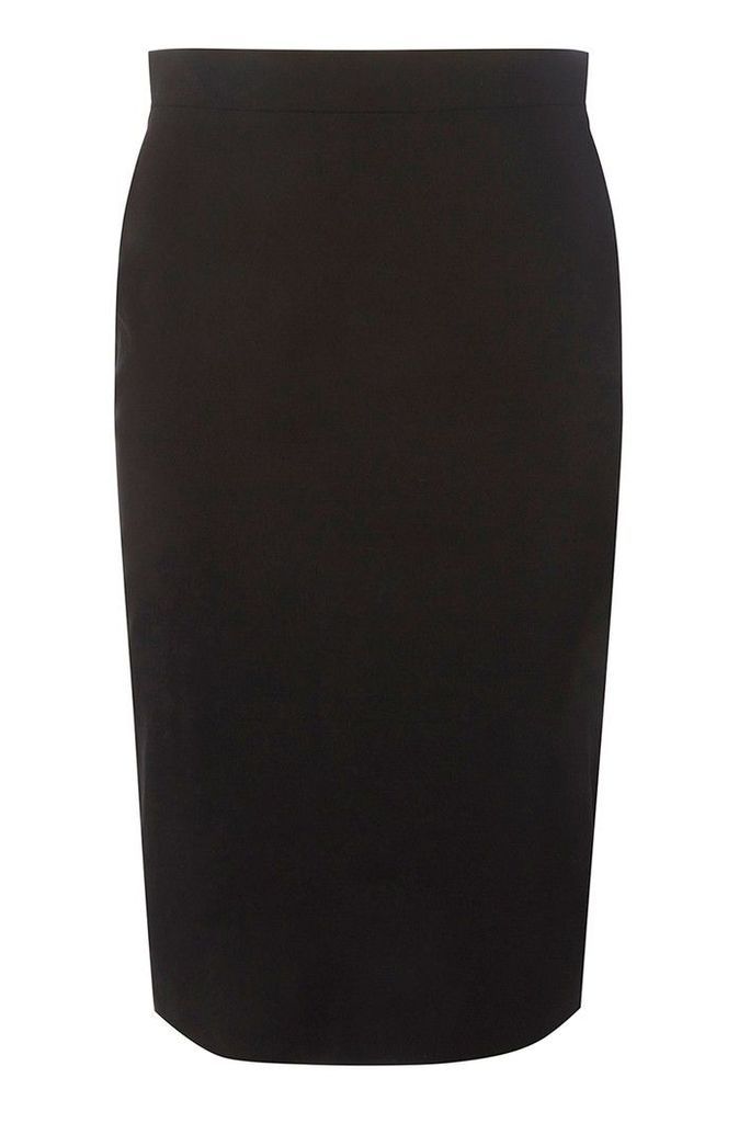 Womens Dorothy Perkins Bengaline Skirt -  Black