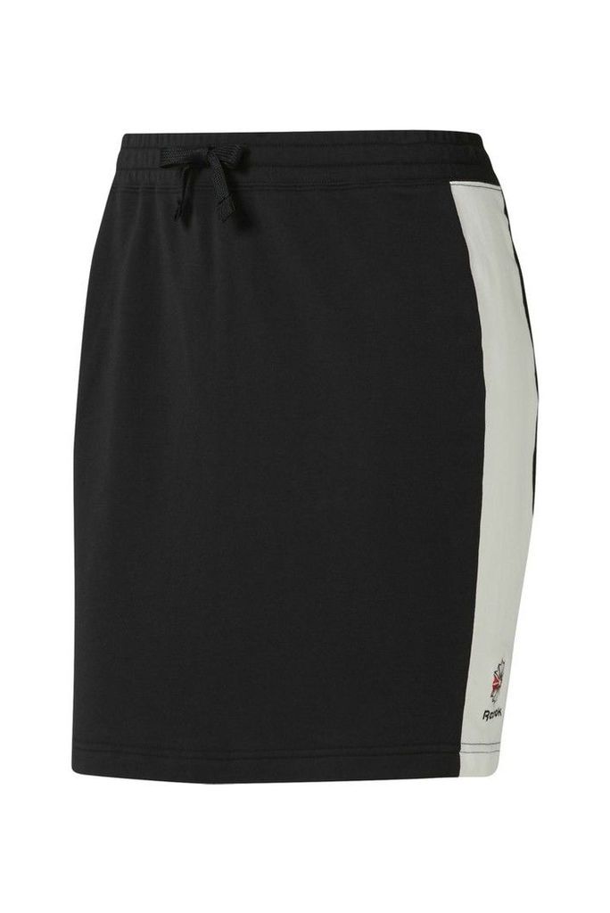 Womens Reebok Black Classics Jersey Skirt -  Black