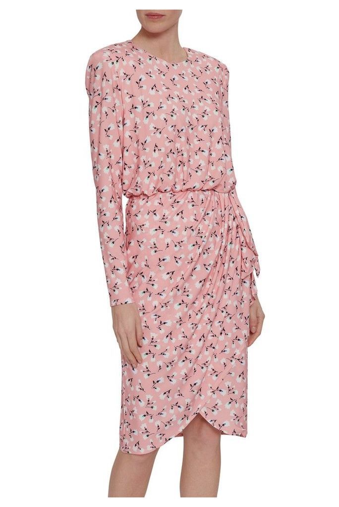 Womens Gina Bacconi Pink Ricci Floral Print Jersey Dress -  Pink