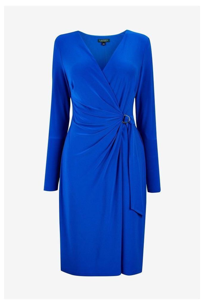 Womens Lauren Ralph Lauren Blue Casondra Dress -  Blue