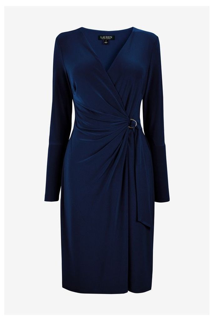 Womens Lauren Ralph Lauren Navy Casondra Dress -  Blue