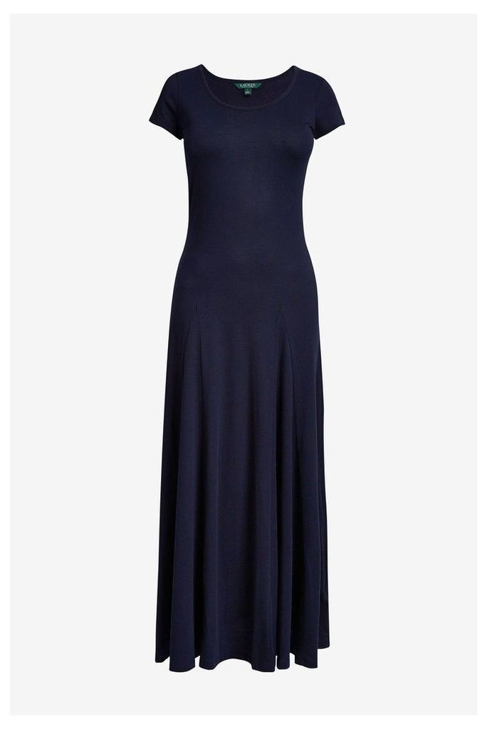 Womens Lauren Ralph Lauren Navy Maxi Dress -  Blue