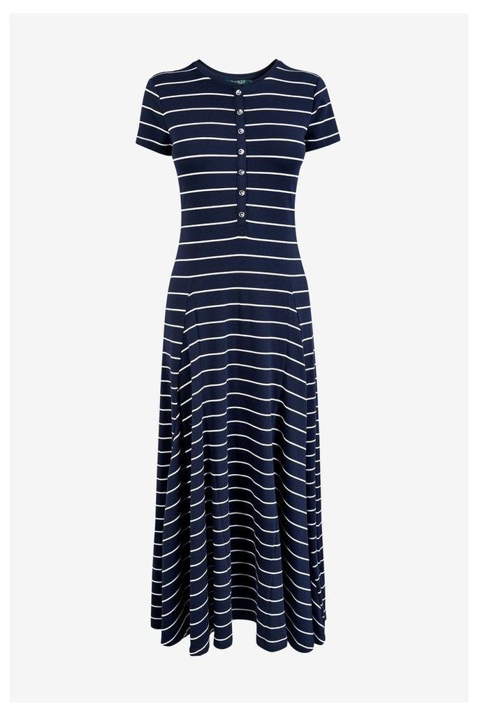 Womens Lauren Ralph Lauren Navy Modal Dress -  Blue