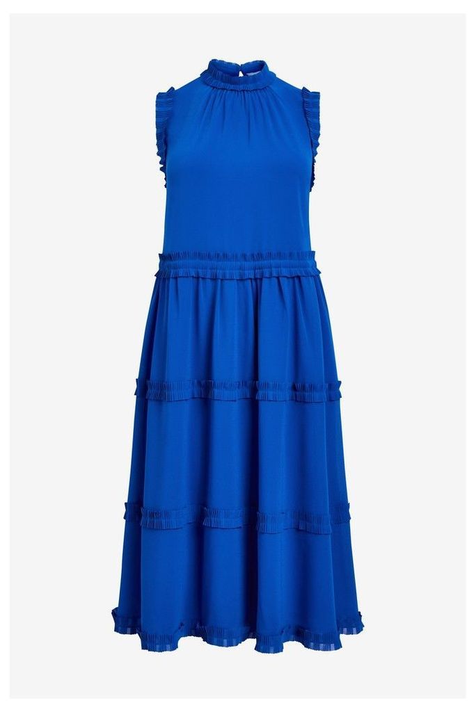 Womens Ted Baker Blue Tie Waist Dress -  Blue