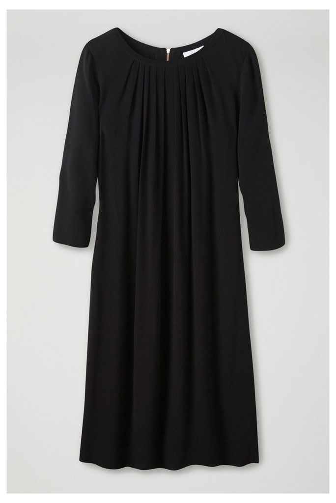 Womens Pure Collection Black Pleat Detail Dress -  Black