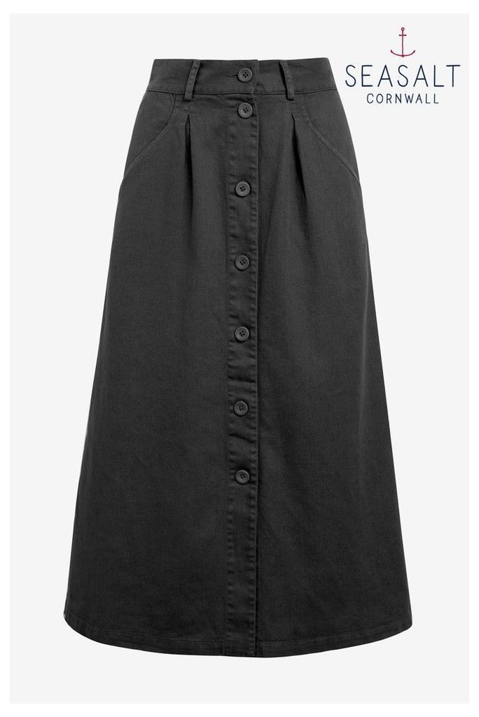Womens Seasalt Petite Grey Screen Test Skirt -  Grey