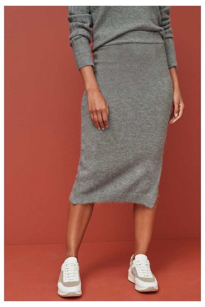 Womens Next Grey Pencil Skirt -  Grey