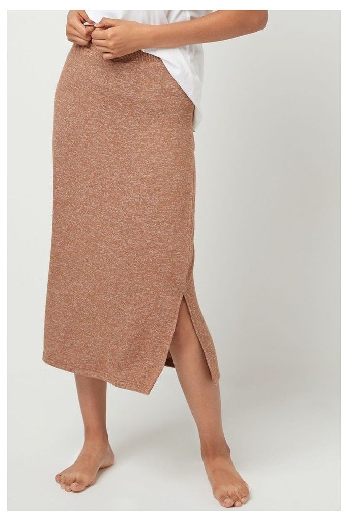 Womens Next Toffee Supersoft Skirt -  Natural