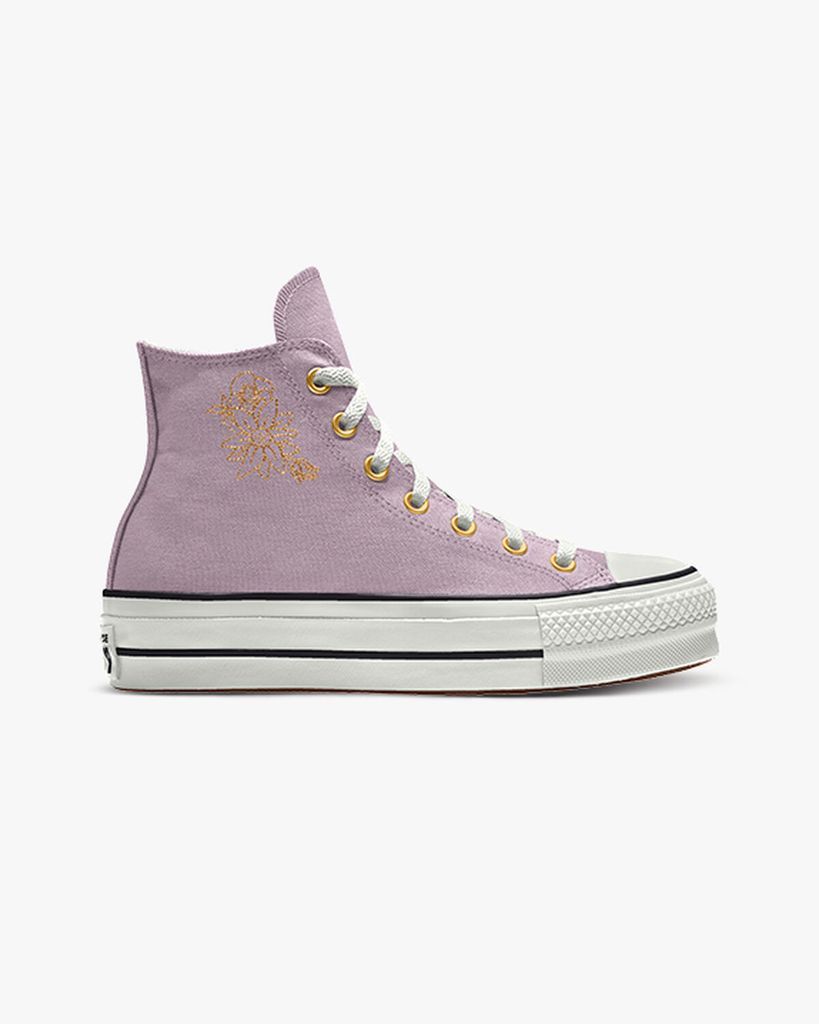 Custom Chuck Taylor All Star Lift Platform Embroidery By You - Violet - 10