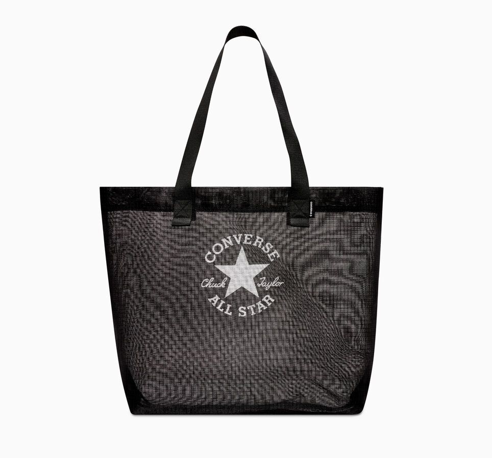 All Star Patch Print Mesh Tote - Black - One Size
