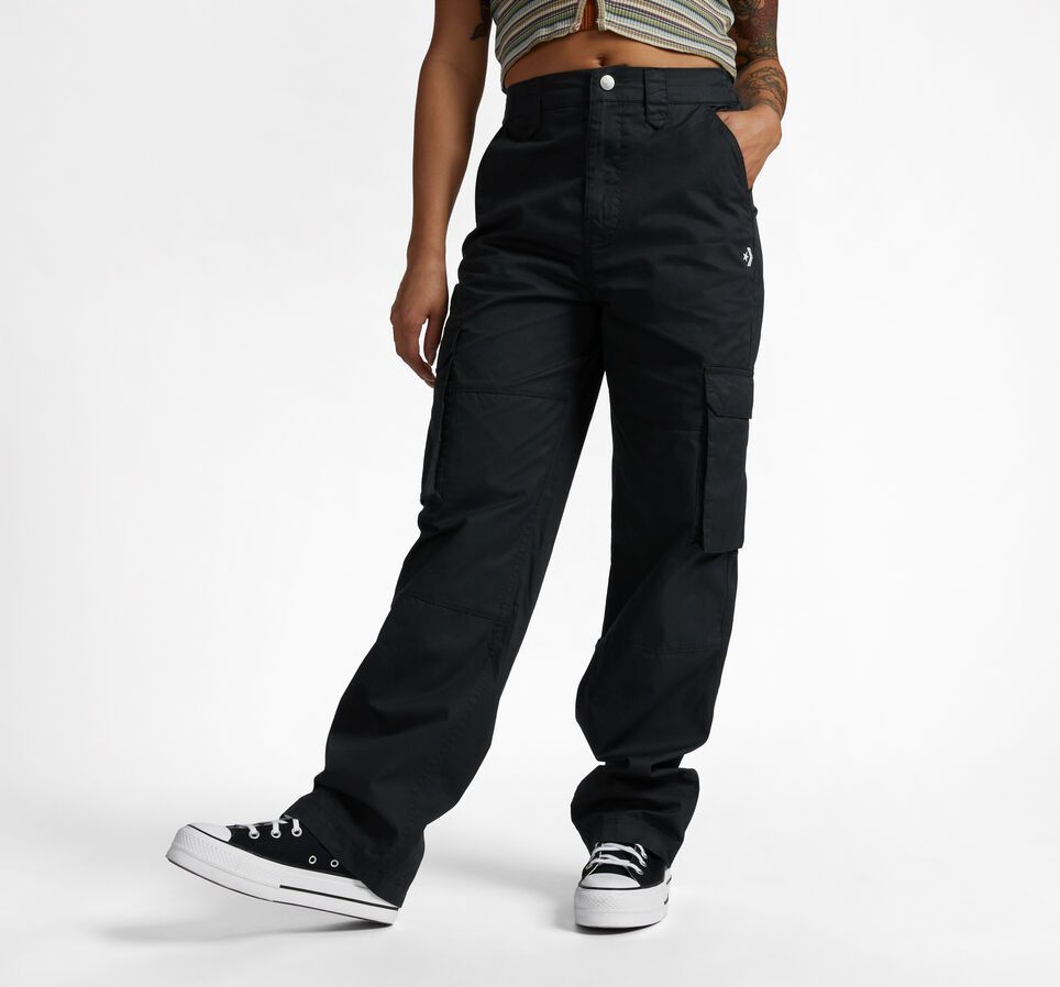 Relaxed Cargo Pant - Black - XS