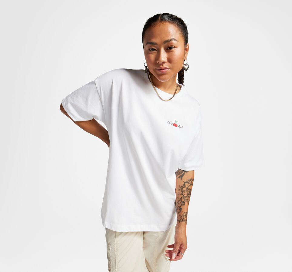 Oversized Cherry T-Shirt - White - XL