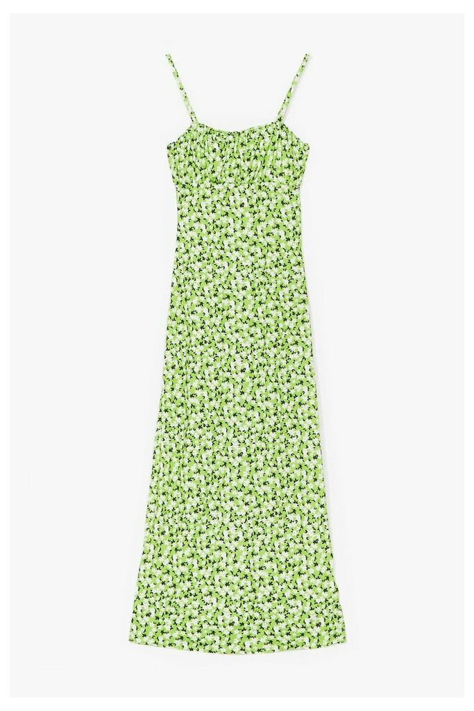 Womens Cami for Love Floral Maxi Dress - Green - 6, Green