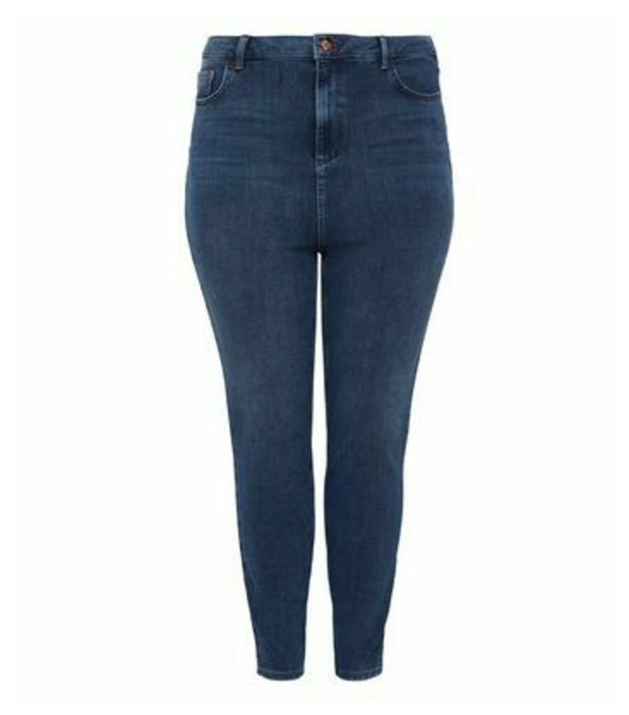 Curves Blue 360 Stretch Super Skinny Jeans New Look