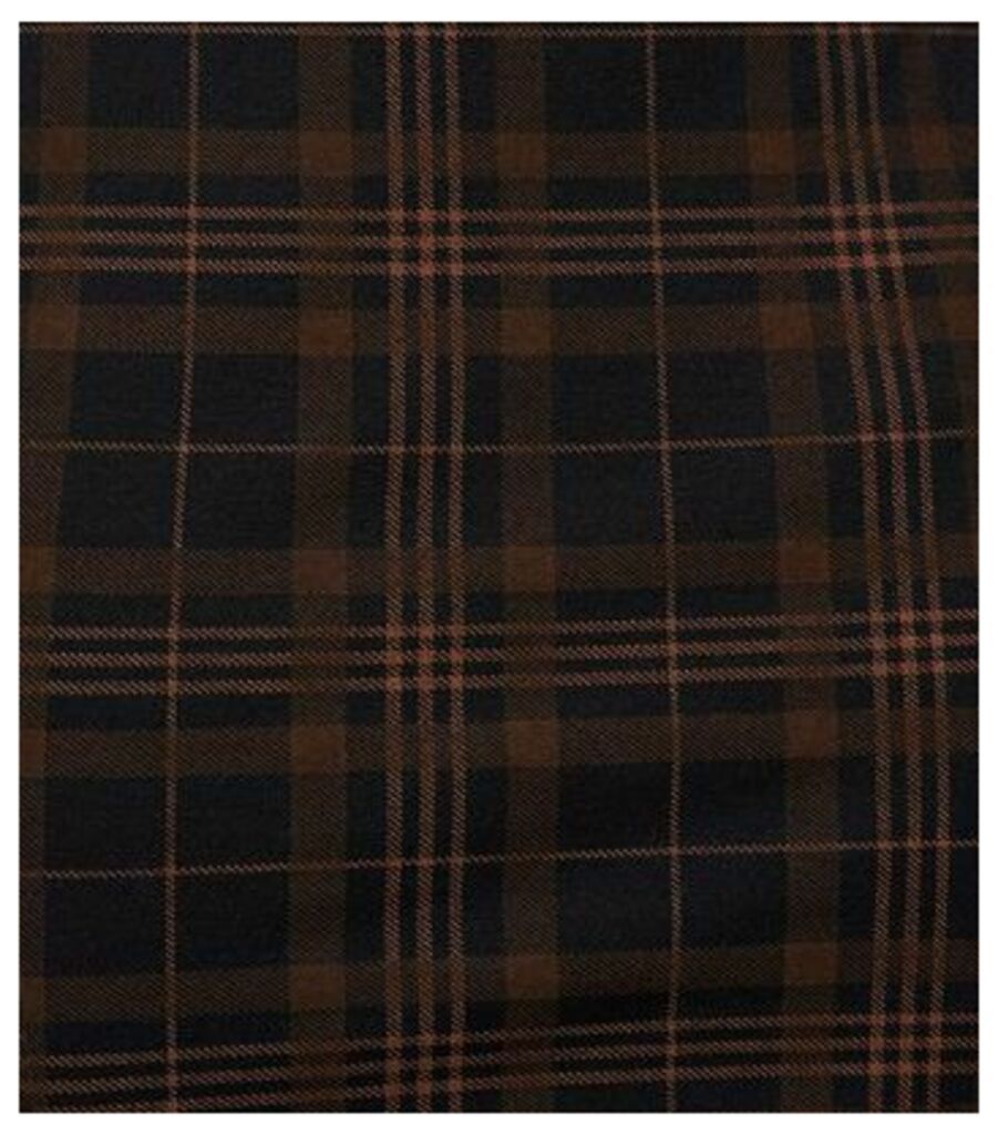 Rust Check Jersey Tube Skirt New Look