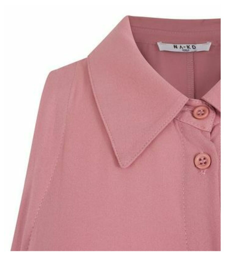 Pale Pink Belted Midi Shirt Dress New Look