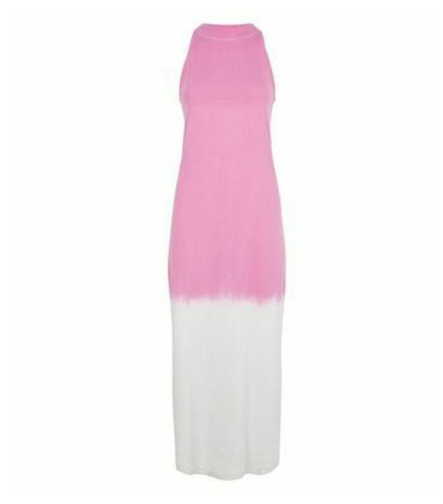 Pale Pink Tie Dye Midi Dress New Look