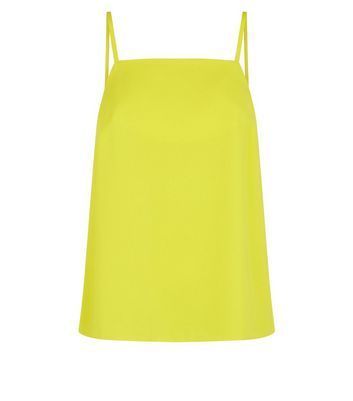 Green Neon Square Neck Cami New Look
