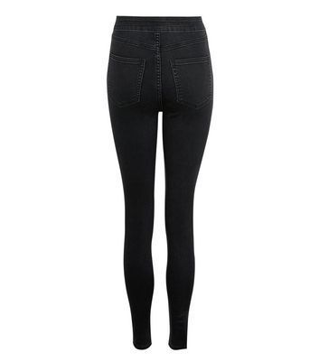 Black High Waist Hallie Super Skinny Jeans New Look