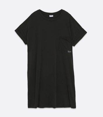 Curves Black Mini T-Shirt Dress New Look