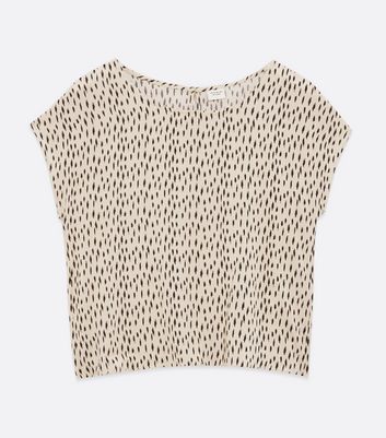 Off White Animal Print Top New Look
