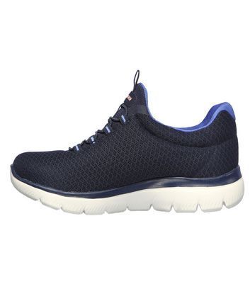 Navy Summits Mesh Bungee Slip On Trainers New Look