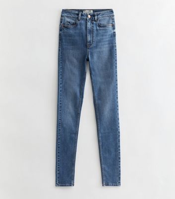 Tall Blue Lift & Shape Jenna Skinny Jeans New Look
