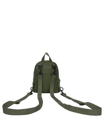 Khaki 3 Pocket Zip Front Backpack New Look