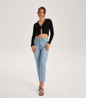 Pale Blue Straight Leg Jeans New Look